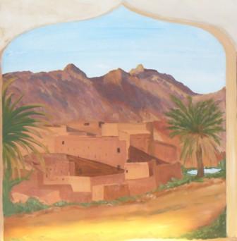 Détails du village marocain